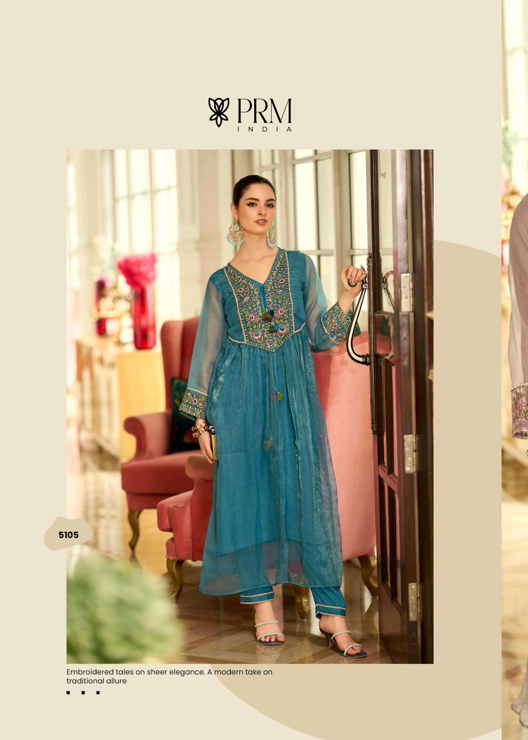 swara by prm trendz colors latest designer stylish party wear readymade kurti supplier 