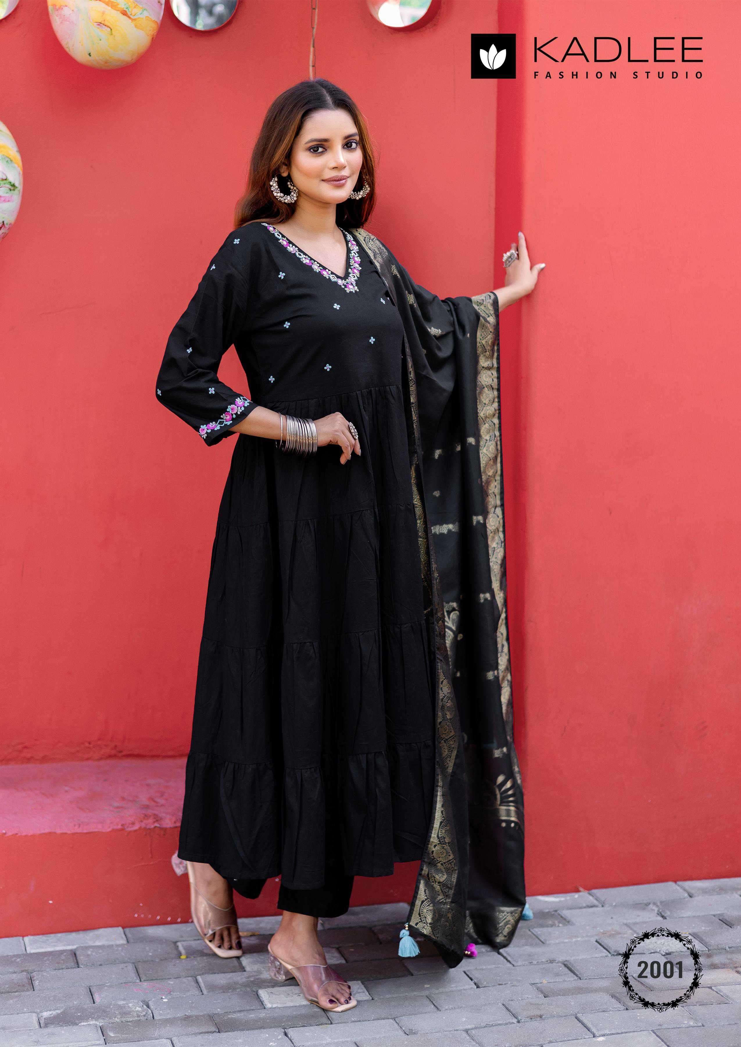 taneja by kadlee colors latest designer causal wear readymade salwar kameez wholesaler surat