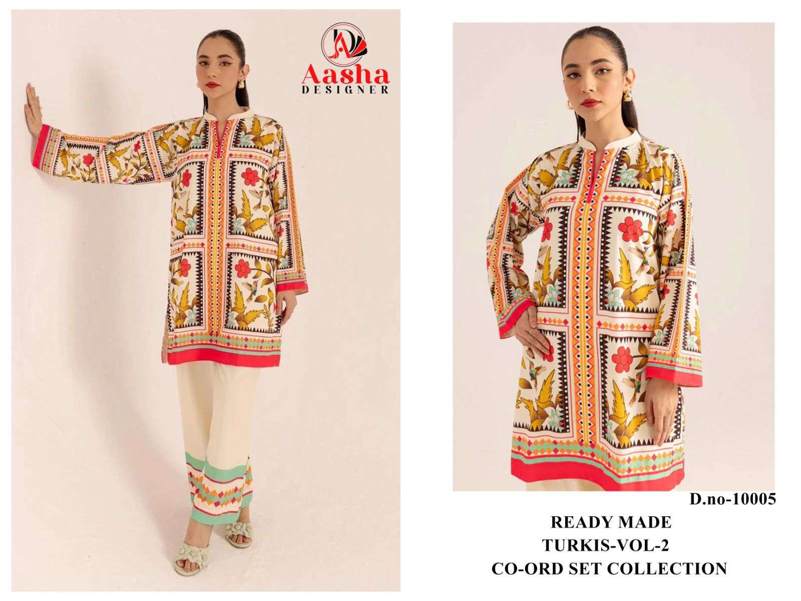 turkis vol-2 by aasha designer exclusive designer casual wear readymade cord set wholesaler surat