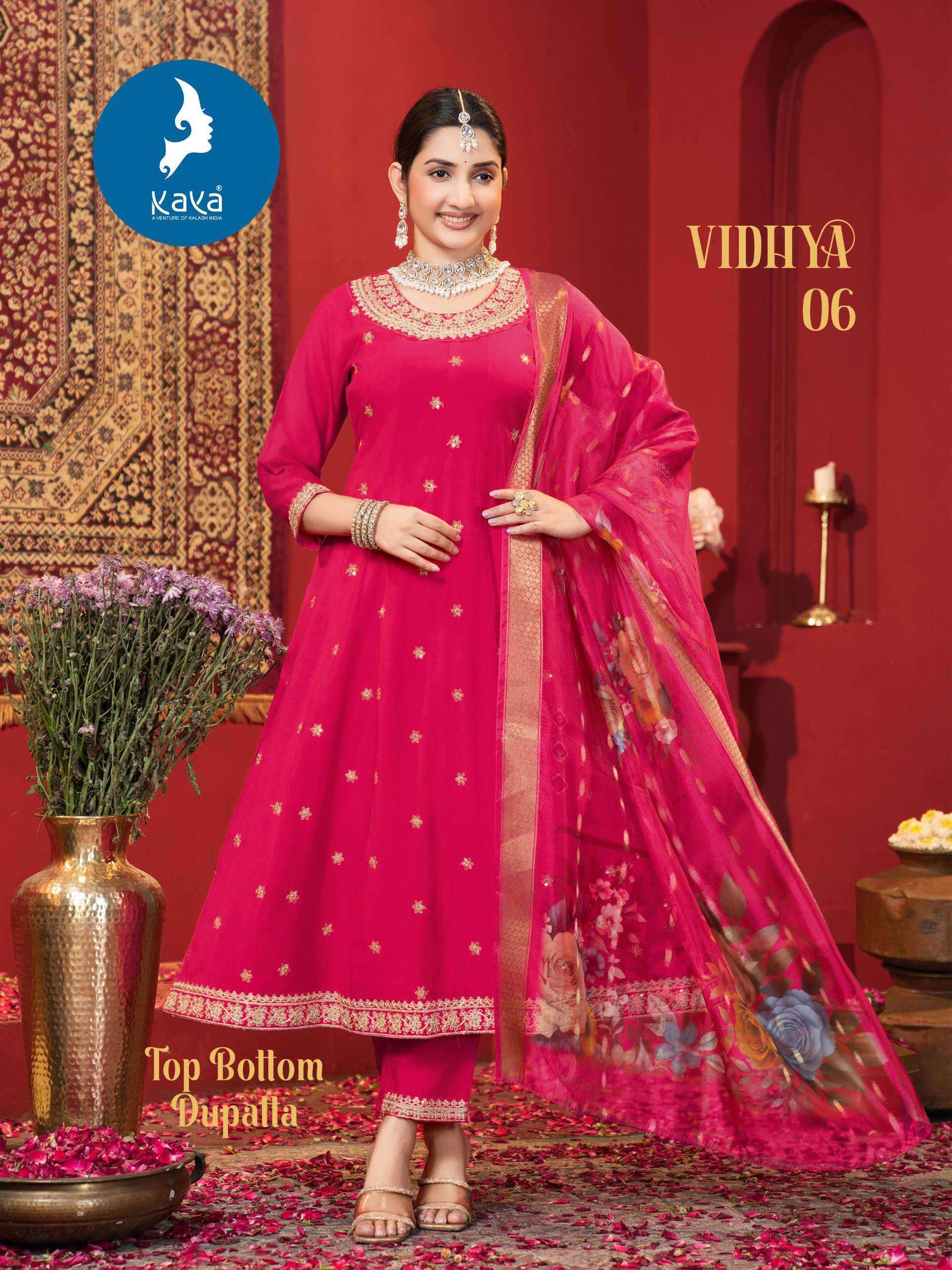 vidhya by kaya colors exclusive designer party wear readymade anarakli style collection surat