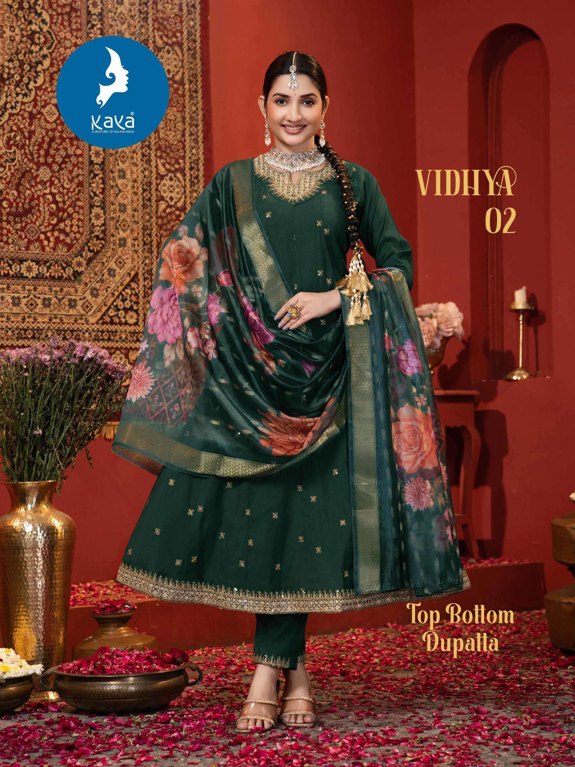 vidhya by kaya colors exclusive designer party wear readymade anarakli style collection surat