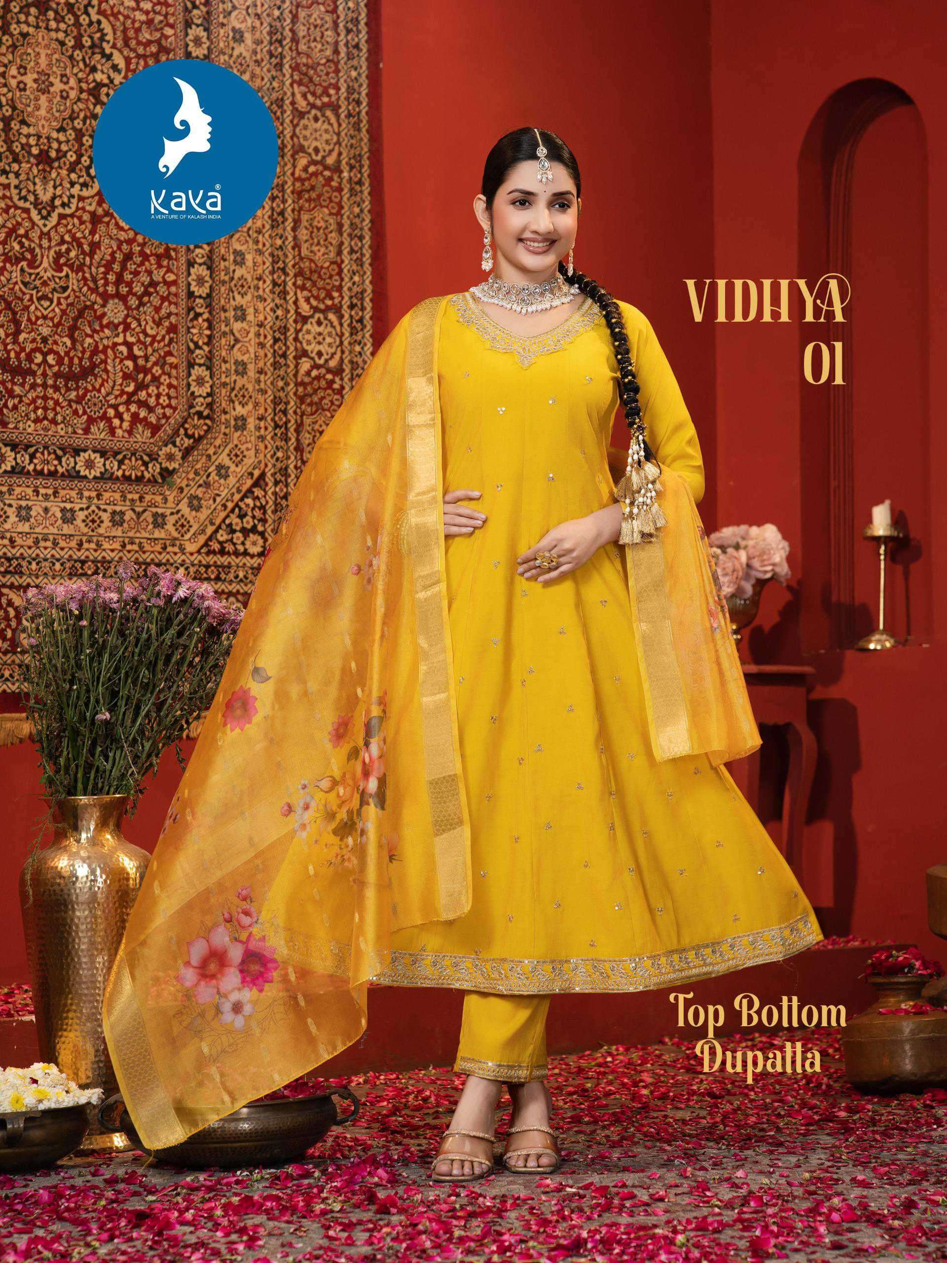 vidhya by kaya colors exclusive designer party wear readymade anarakli style collection surat