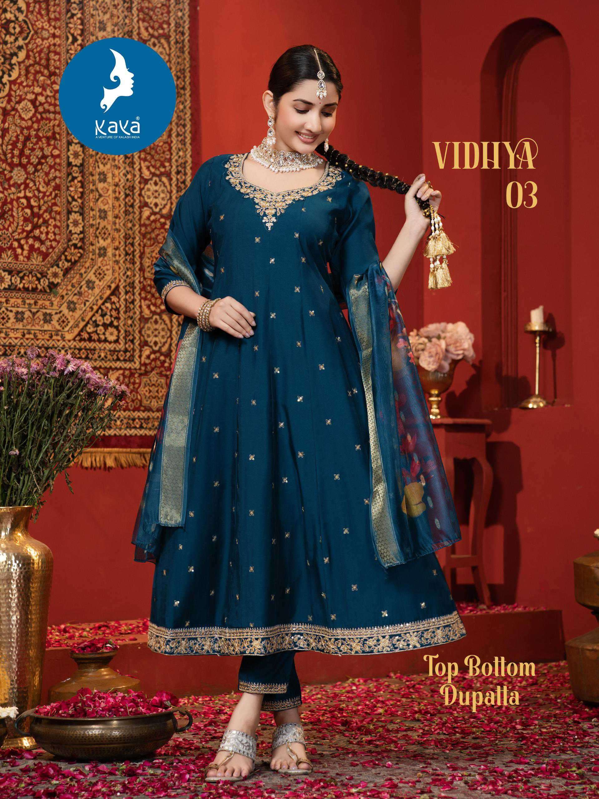 vidhya by kaya colors exclusive designer party wear readymade anarakli style collection surat