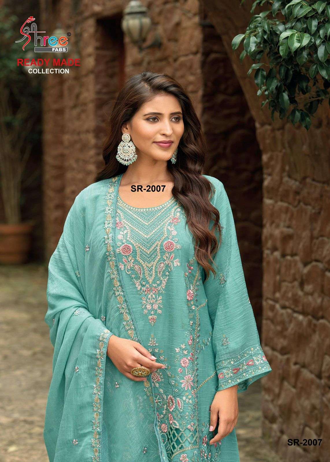 2007 by shree fabs colors fancy work designer readymade plazo suit wholesale price surat