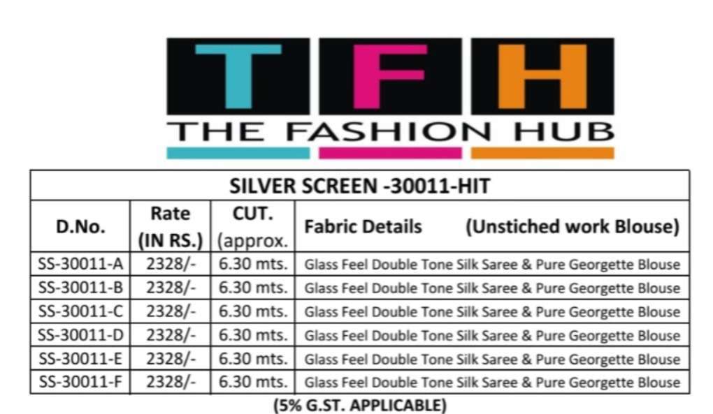 30011 by tfh colors latest designer silk saree wholesale price surat