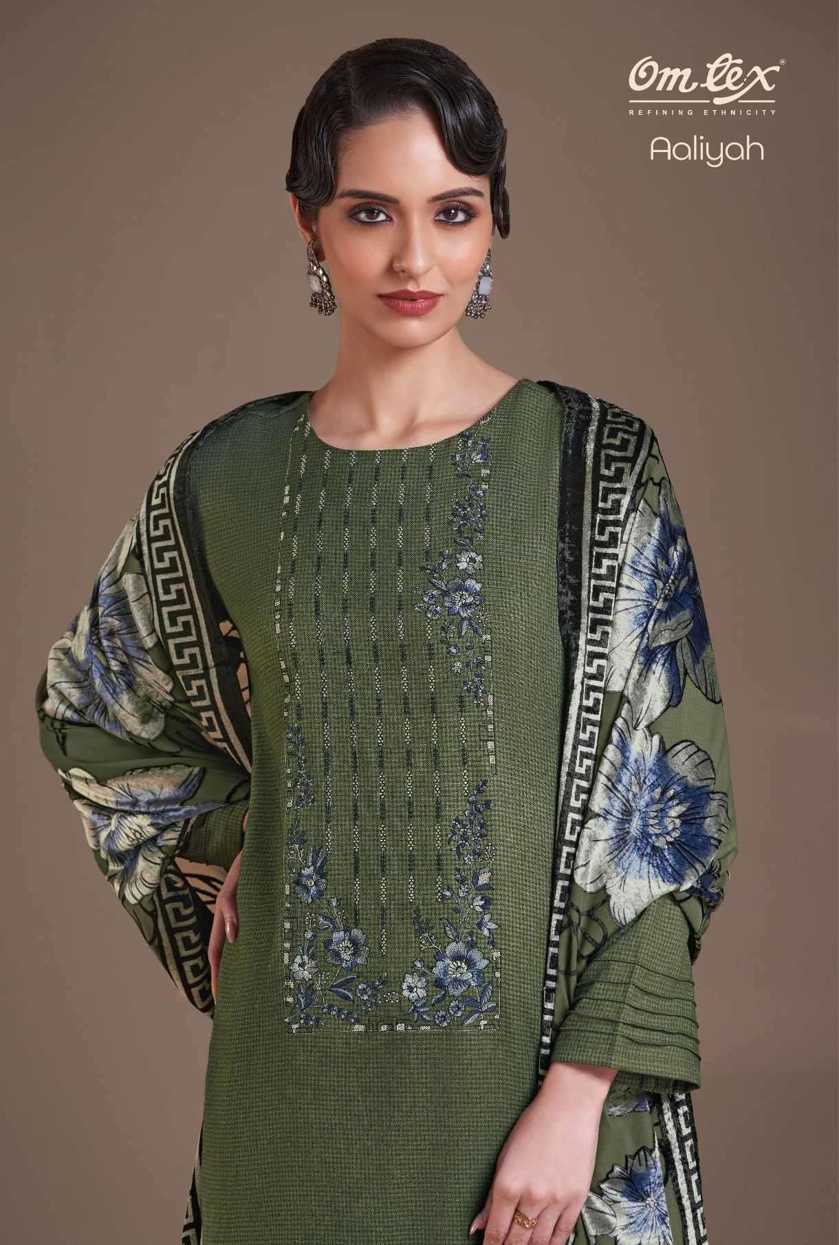 aaliyah by omtex 8801 colors exclusive designer fancy embroidered salwar kameez wholesale price surat