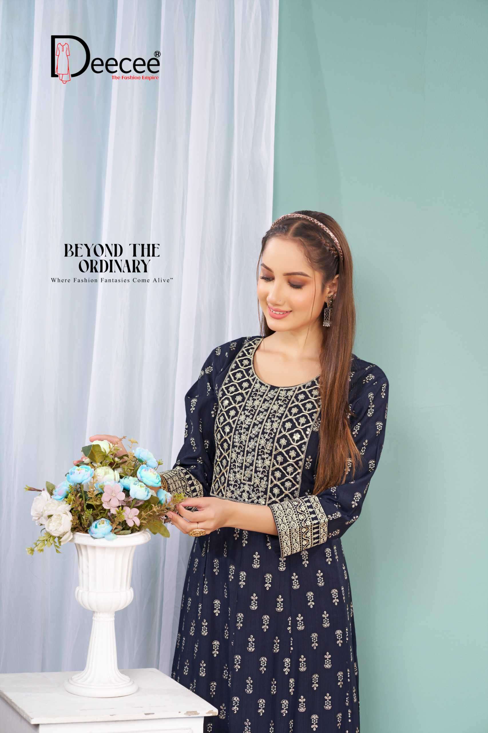 aangan by deecee colors vertican printed designer kurti wholesale price surat