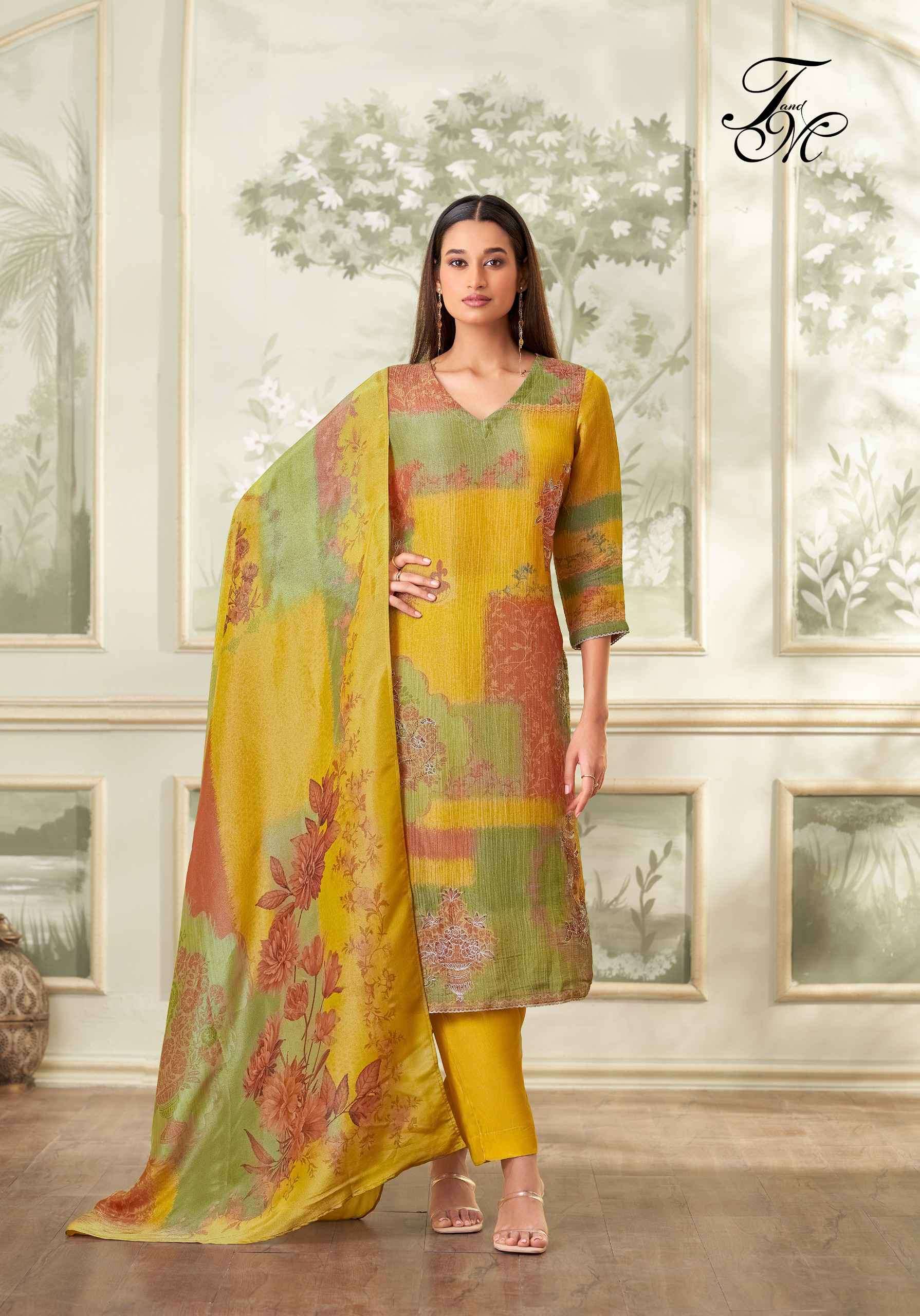 abhilasha by t&m colors tissue crush digital printed salwar kmaeez wholesale price surat