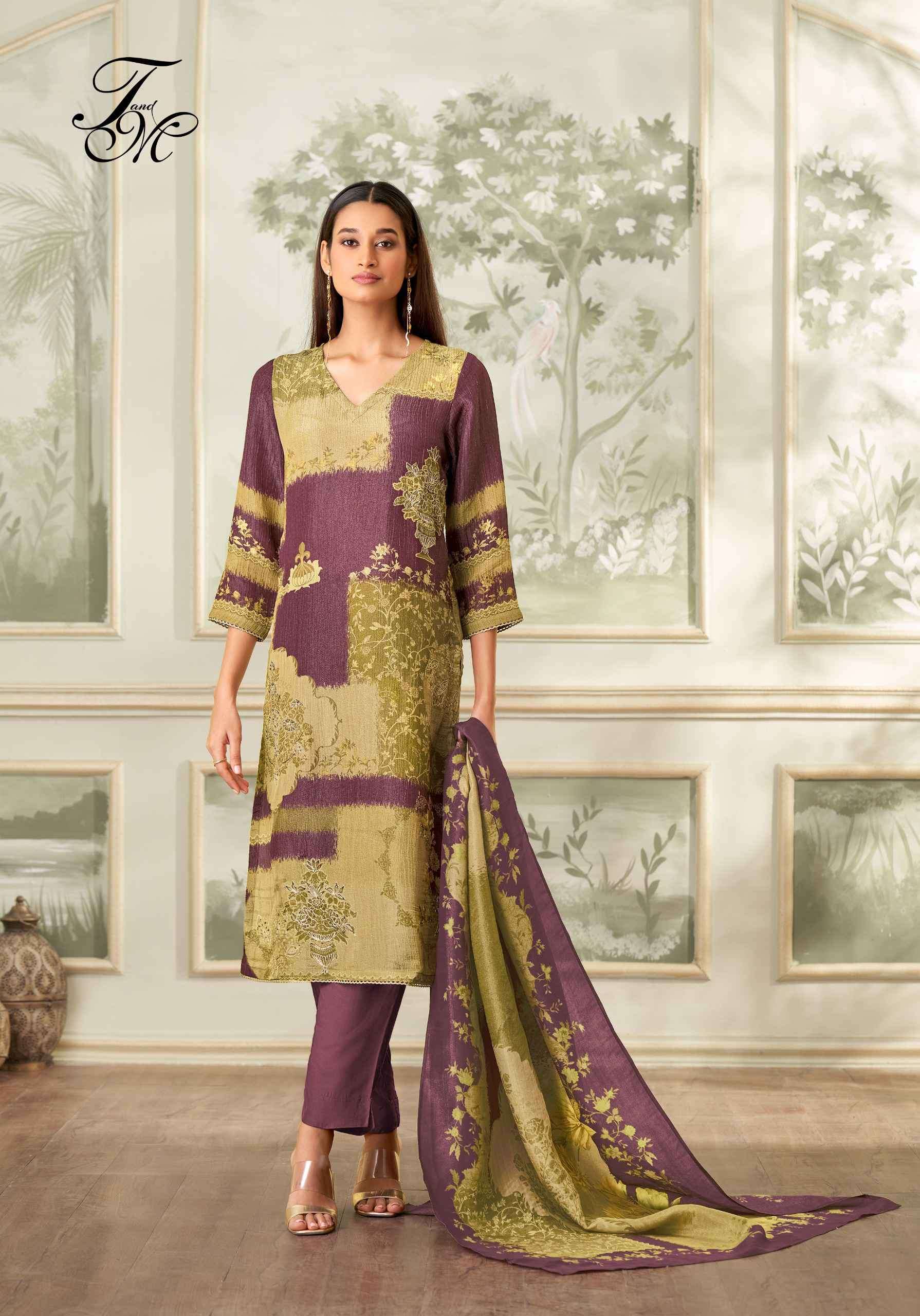 abhilasha by t&m colors tissue crush digital printed salwar kmaeez wholesale price surat
