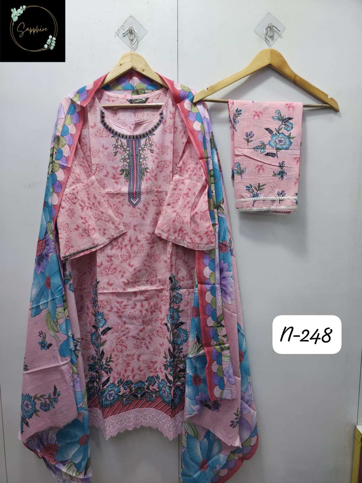 agha noorain-248 by sapphire colors lawn desogner readymade salwar kameez wholesale price surat