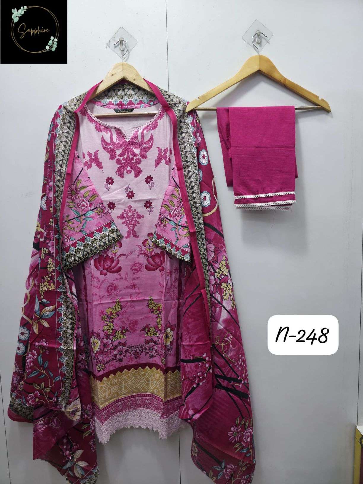 agha noorain-248 by sapphire colors lawn desogner readymade salwar kameez wholesale price surat