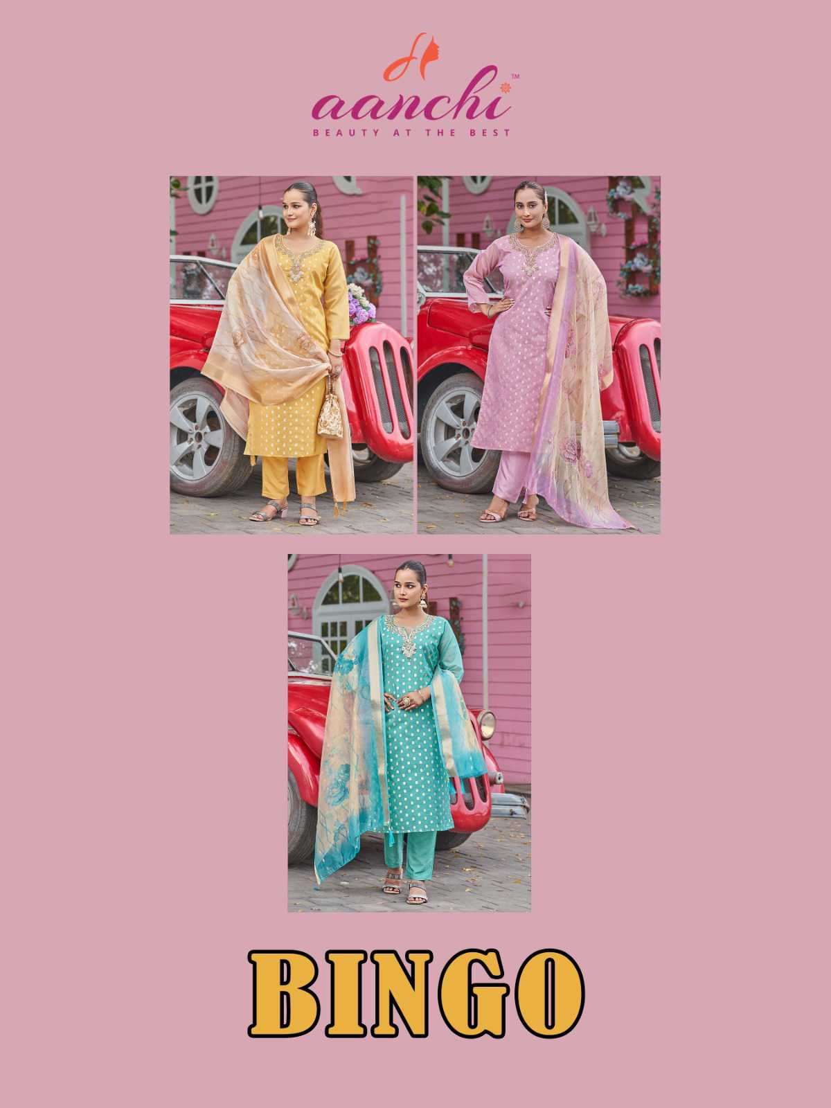 bingo by aanchi colors straight cut designer readymade kurti wholesale price surat