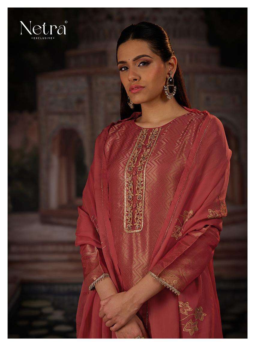 chitra by netra 1120 colors bemberg silk embroidered salwar kameez wholesale price surat