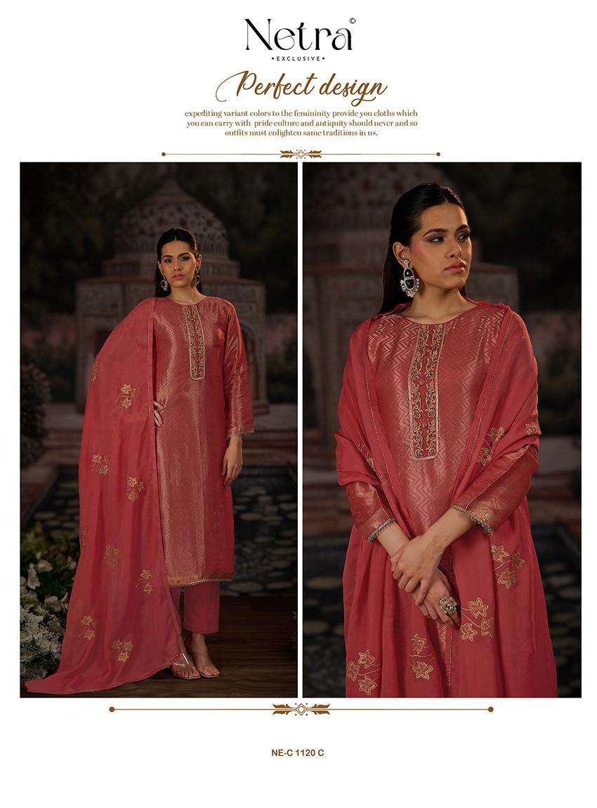 chitra by netra 1120 colors bemberg silk embroidered salwar kameez wholesale price surat