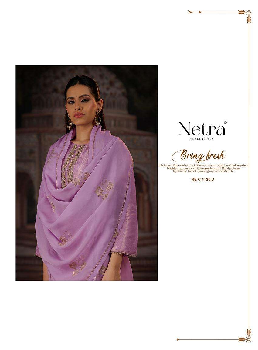 chitra by netra 1120 colors bemberg silk embroidered salwar kameez wholesale price surat