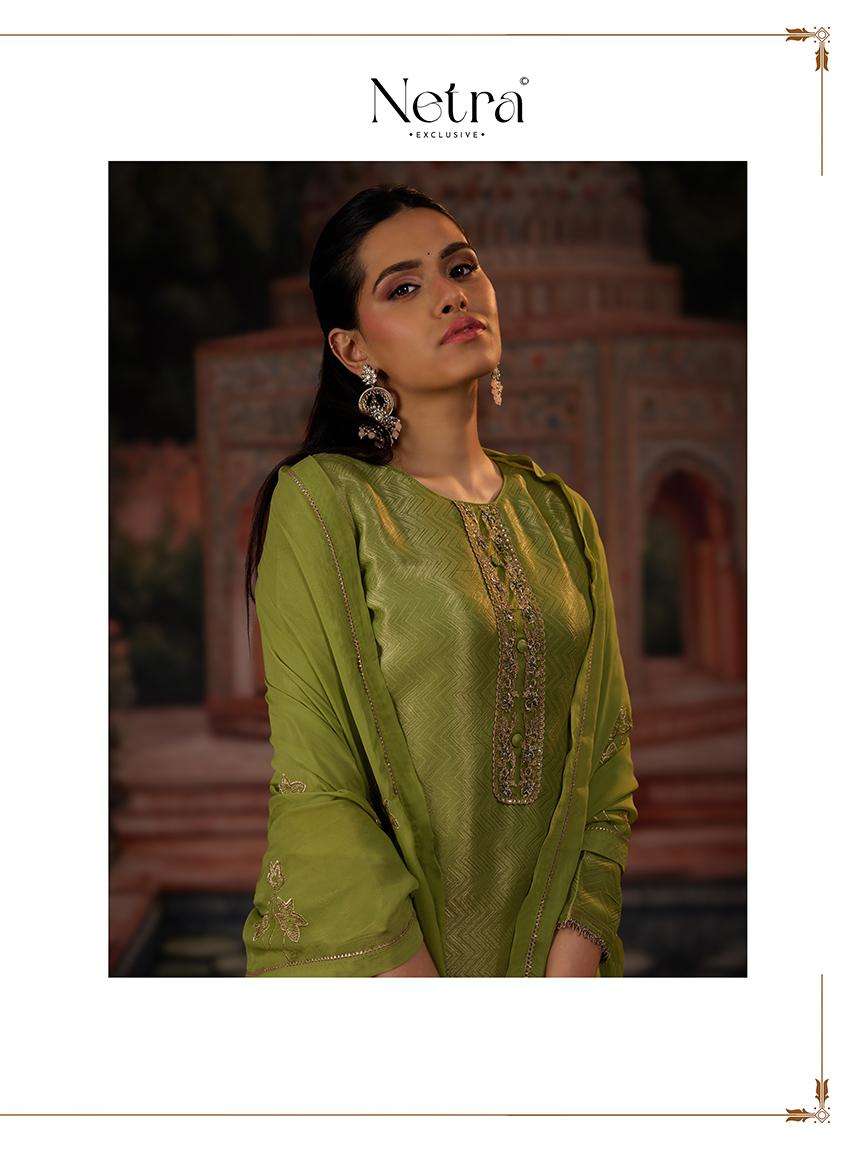 chitra by netra 1120 colors bemberg silk embroidered salwar kameez wholesale price surat