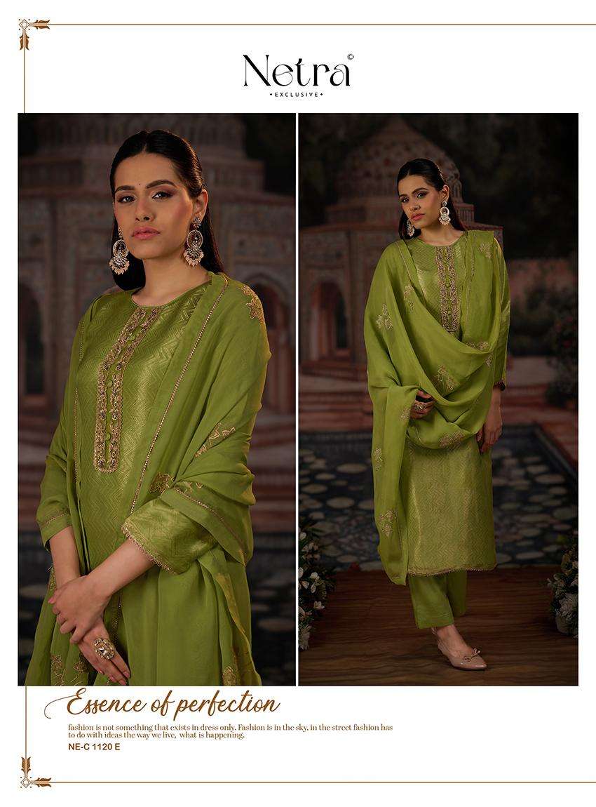 chitra by netra 1120 colors bemberg silk embroidered salwar kameez wholesale price surat