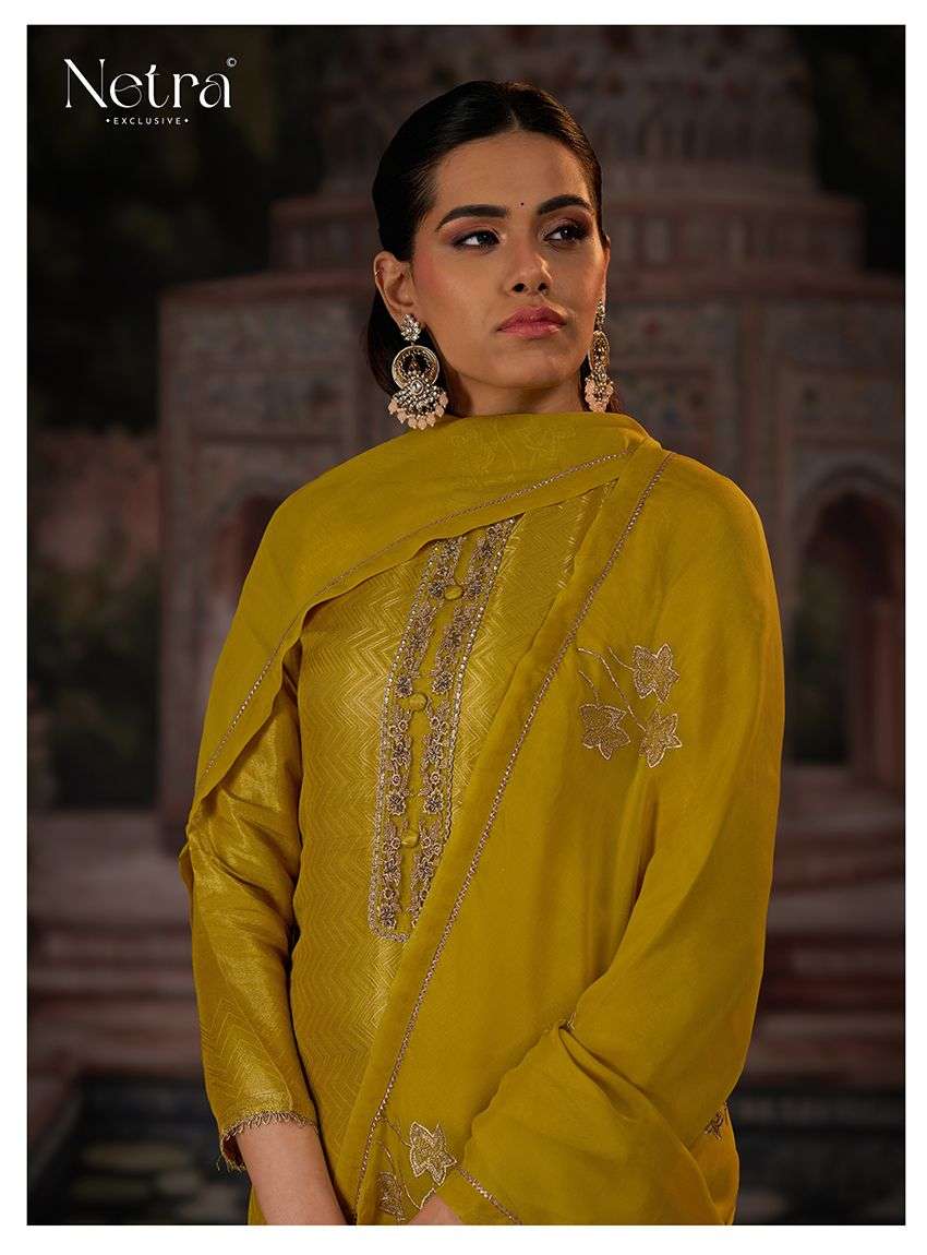 chitra by netra 1120 colors bemberg silk embroidered salwar kameez wholesale price surat