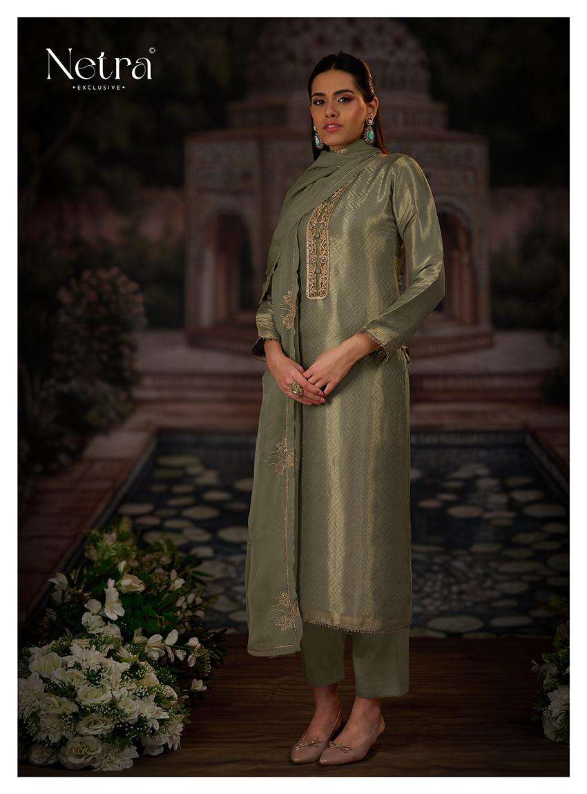 chitra by netra 1120 colors bemberg silk embroidered salwar kameez wholesale price surat