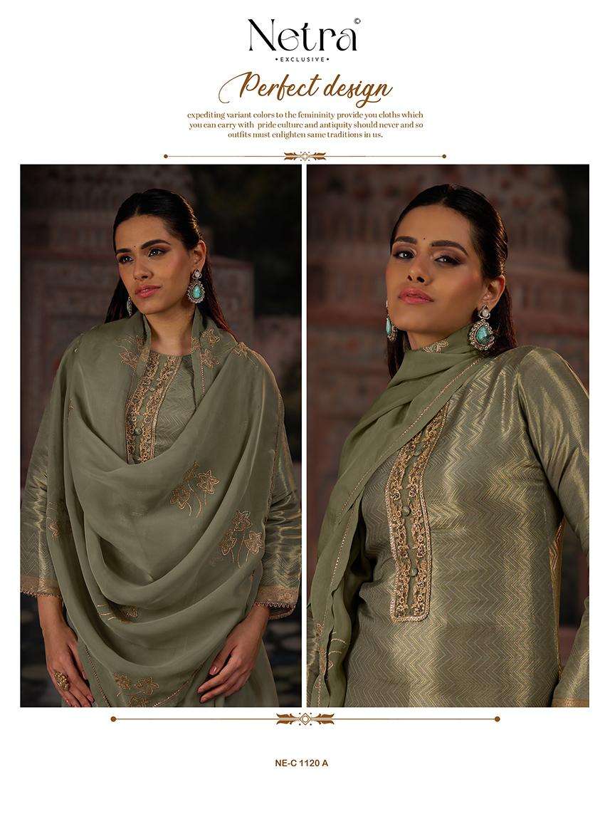 chitra by netra 1120 colors bemberg silk embroidered salwar kameez wholesale price surat