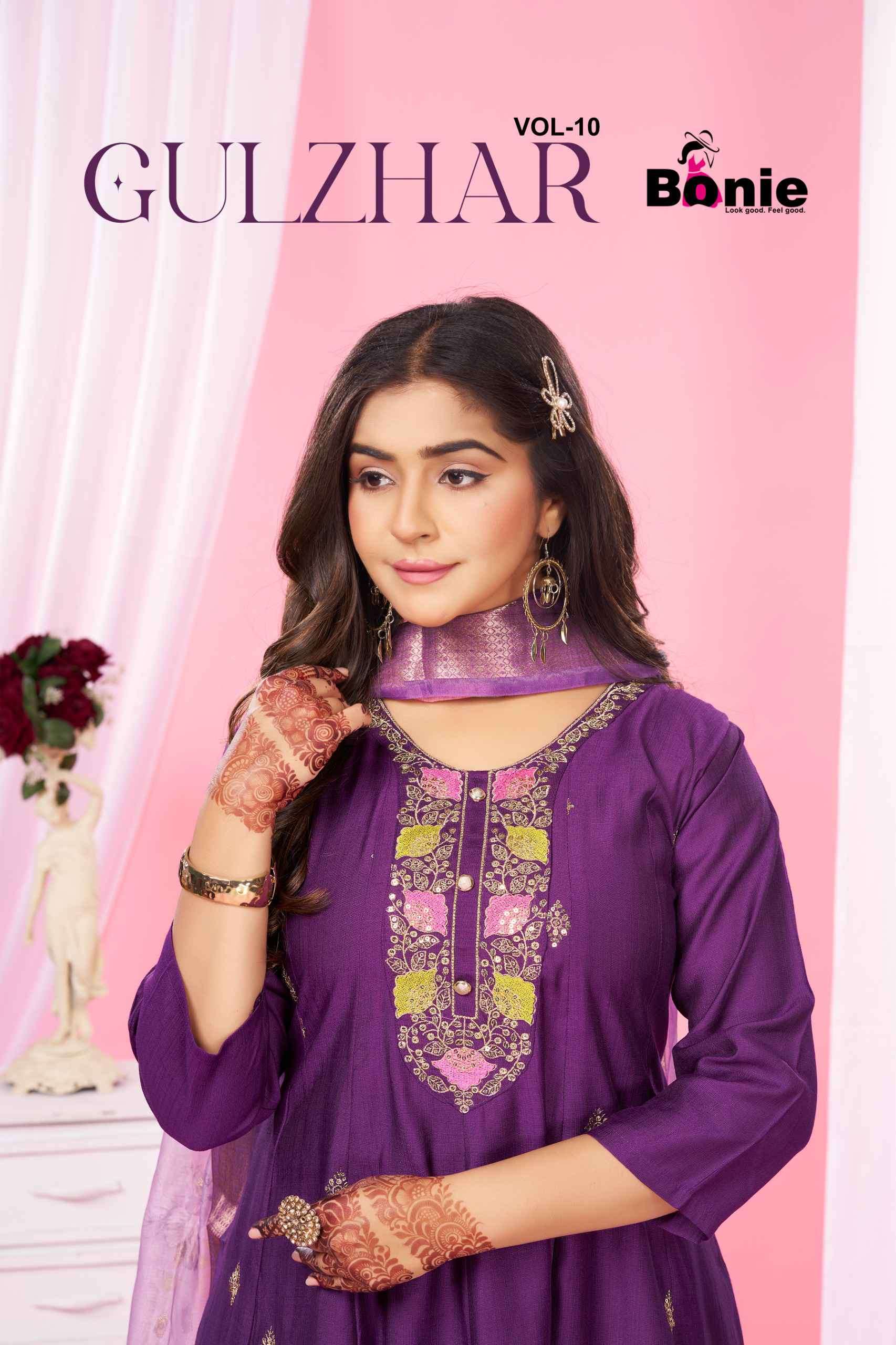 gulzhar vol-10 by bonie colors vatican viscose anrakli style kurti wholesale price surat