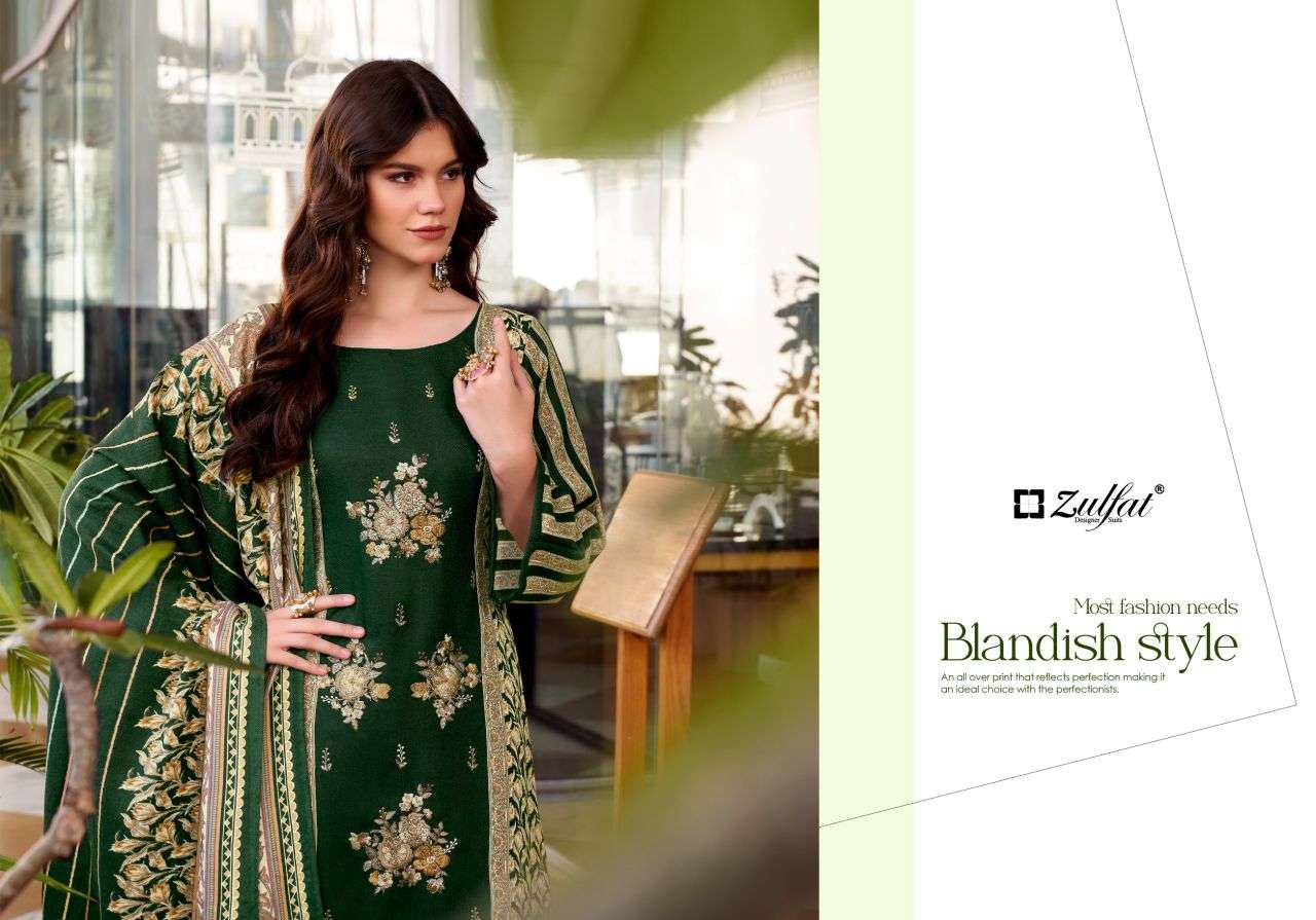 humaira by zulfat designer suit colors heavy embroidered pashmina salwar kameez wholeslae price surat