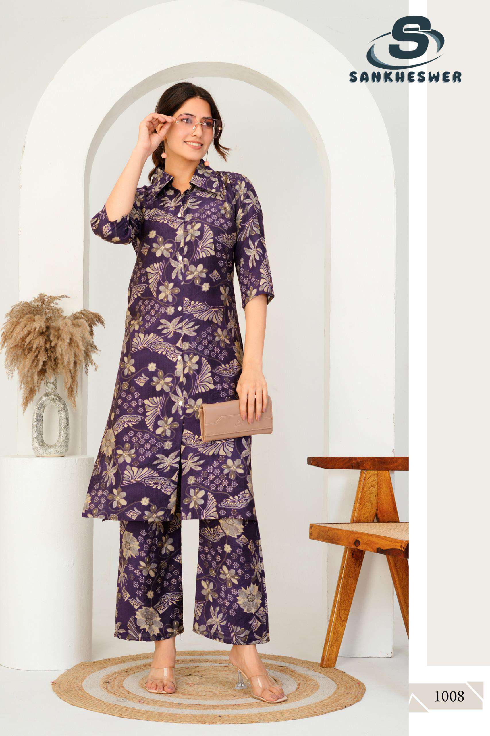 kitket vol-1 by sankheshwer 1001-1008 series vetican printed cord set wholesale pricesurat