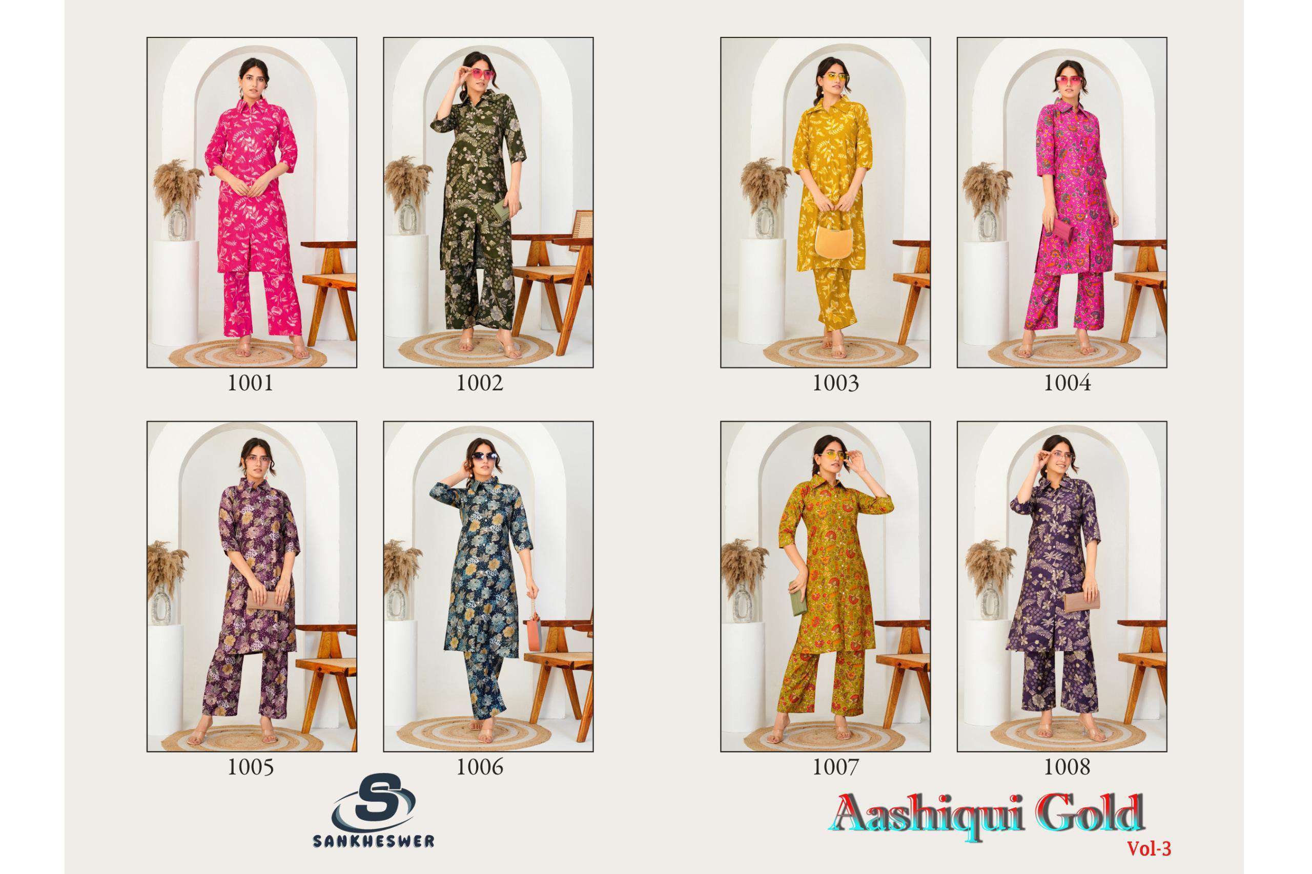 kitket vol-1 by sankheshwer 1001-1008 series vetican printed cord set wholesale pricesurat