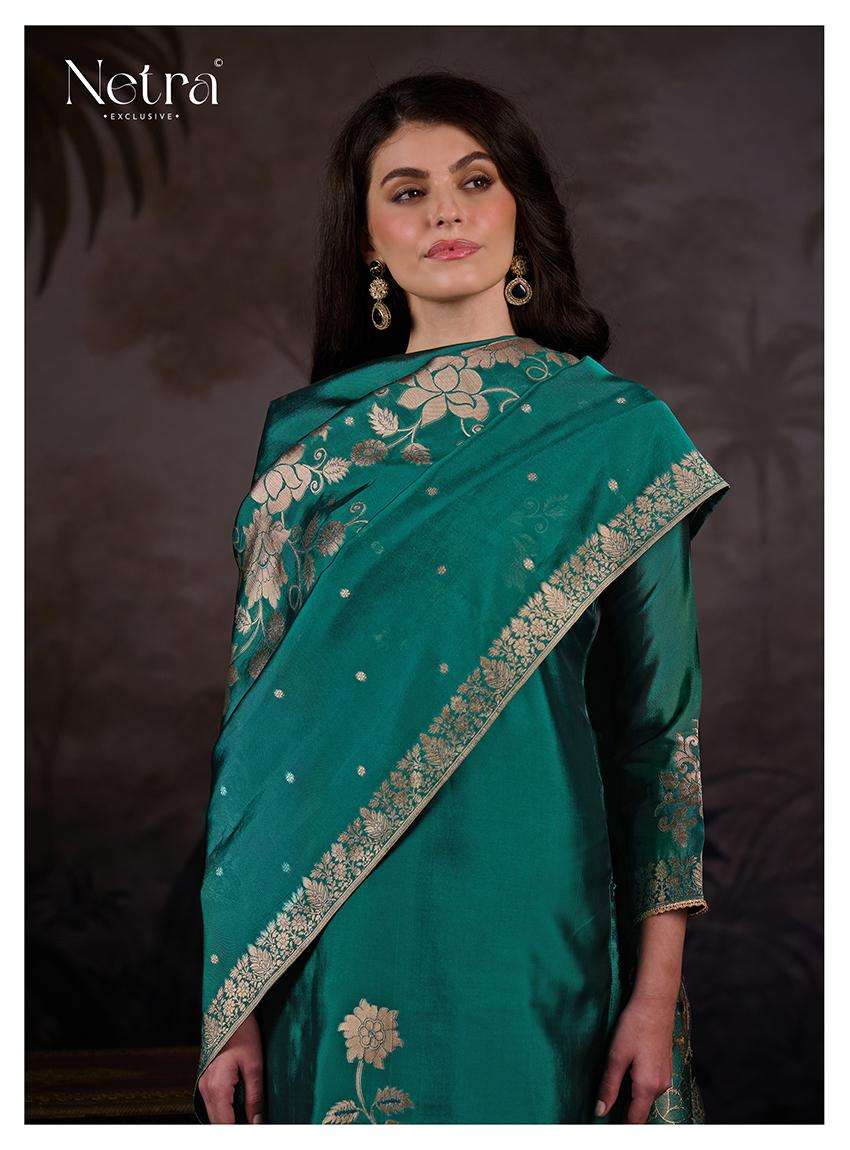 lama by netra 1138 colors fancy handwork visocse woven jacquard salwar kmeeza wholesale price surat