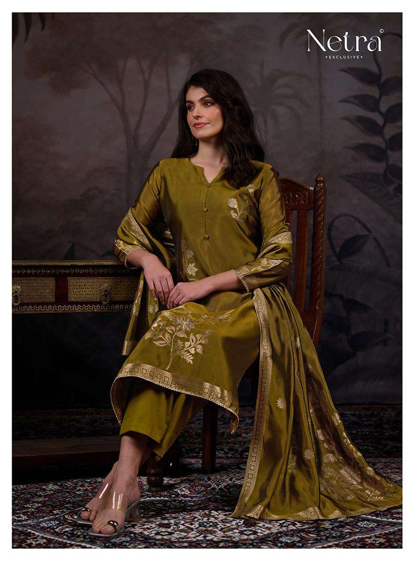 lama by netra 1138 colors fancy handwork visocse woven jacquard salwar kmeeza wholesale price surat