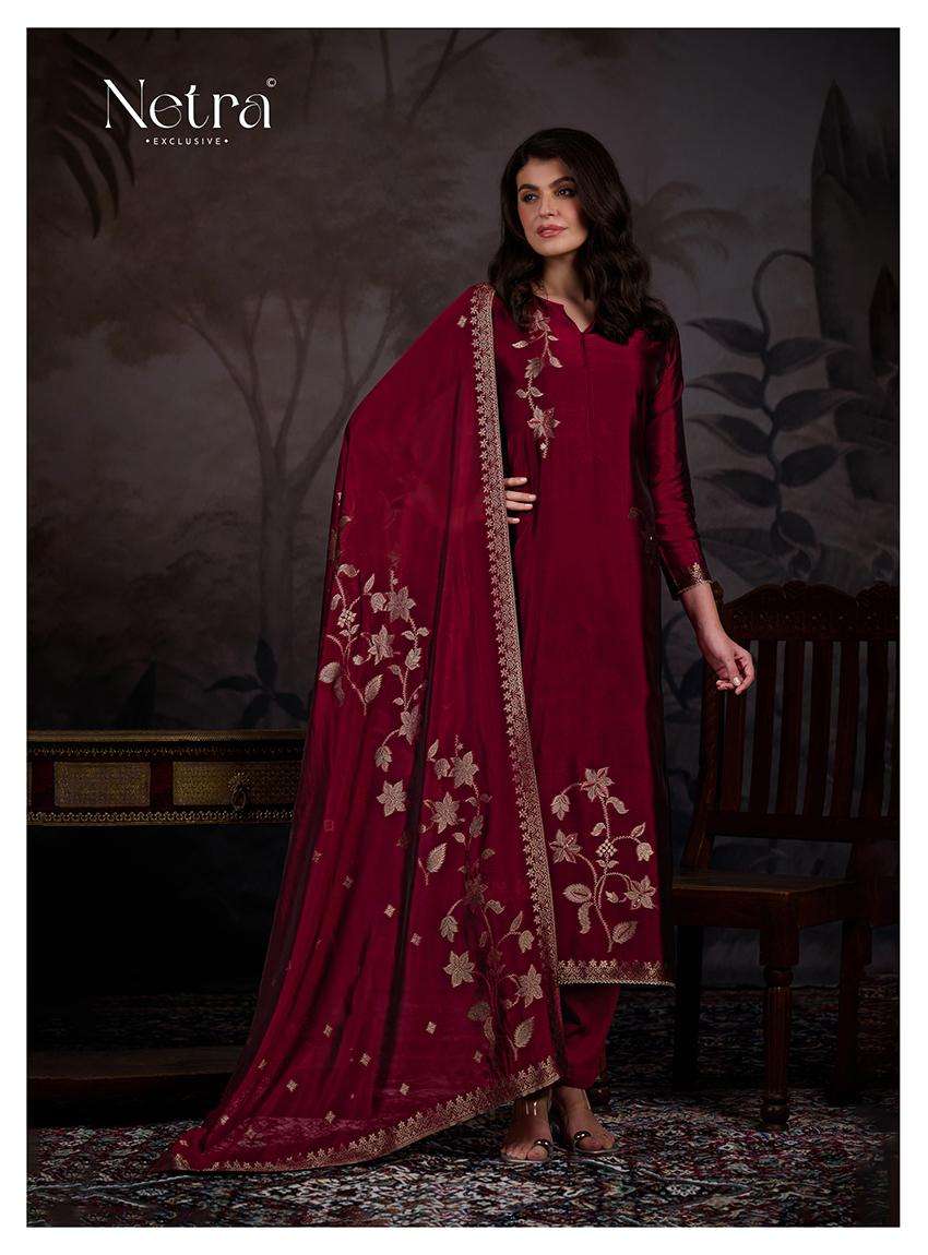 lama by netra 1138 colors fancy handwork visocse woven jacquard salwar kmeeza wholesale price surat