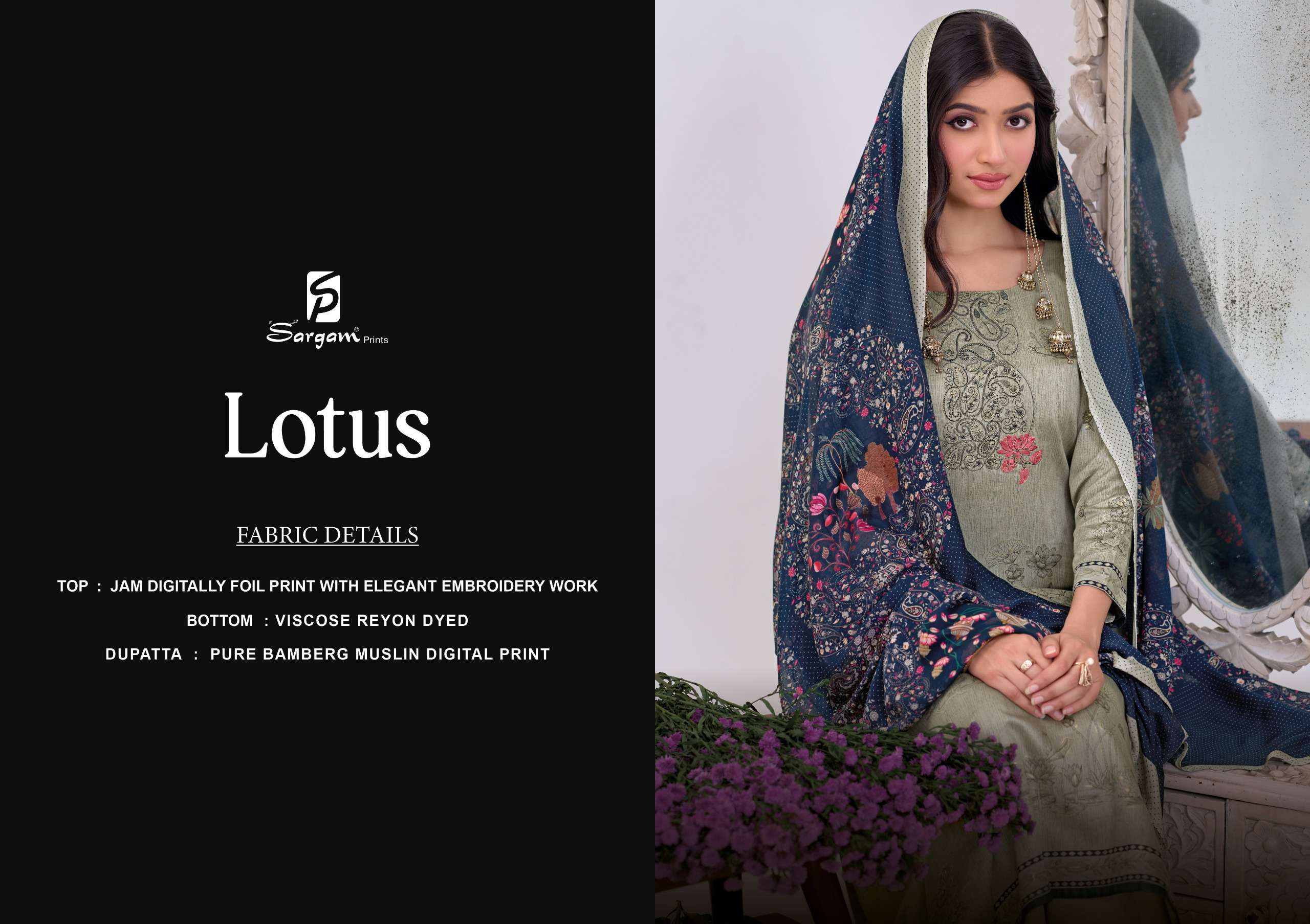 lotus by sargam prints 1001 colors fancy embroidered jam salwar kameez wholesale price surat