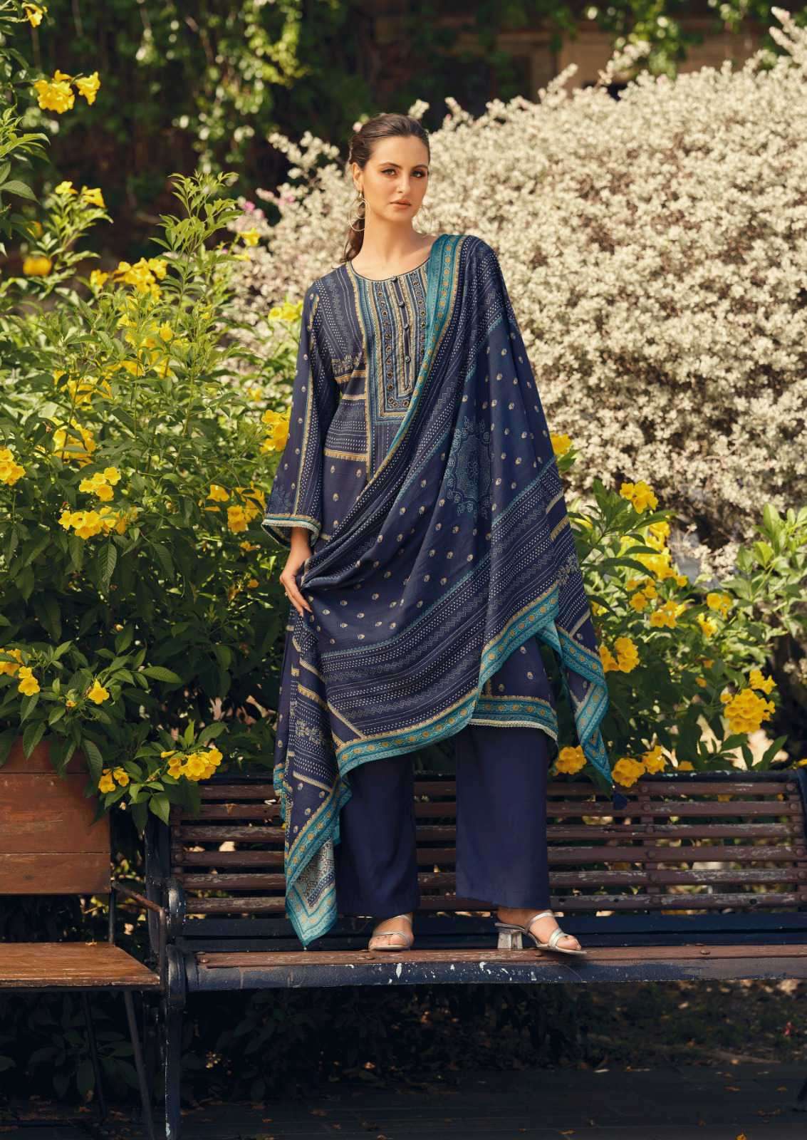 maaya by hermitage exclusive designer bemberg satin salwar kameez wholesale price surat