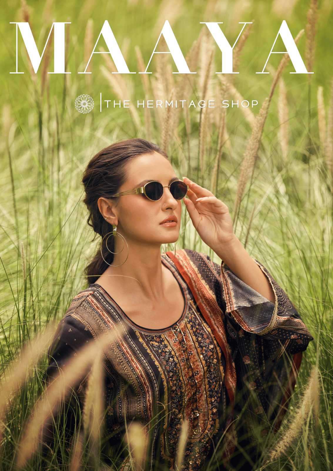 maaya by hermitage exclusive designer bemberg satin salwar kameez wholesale price surat