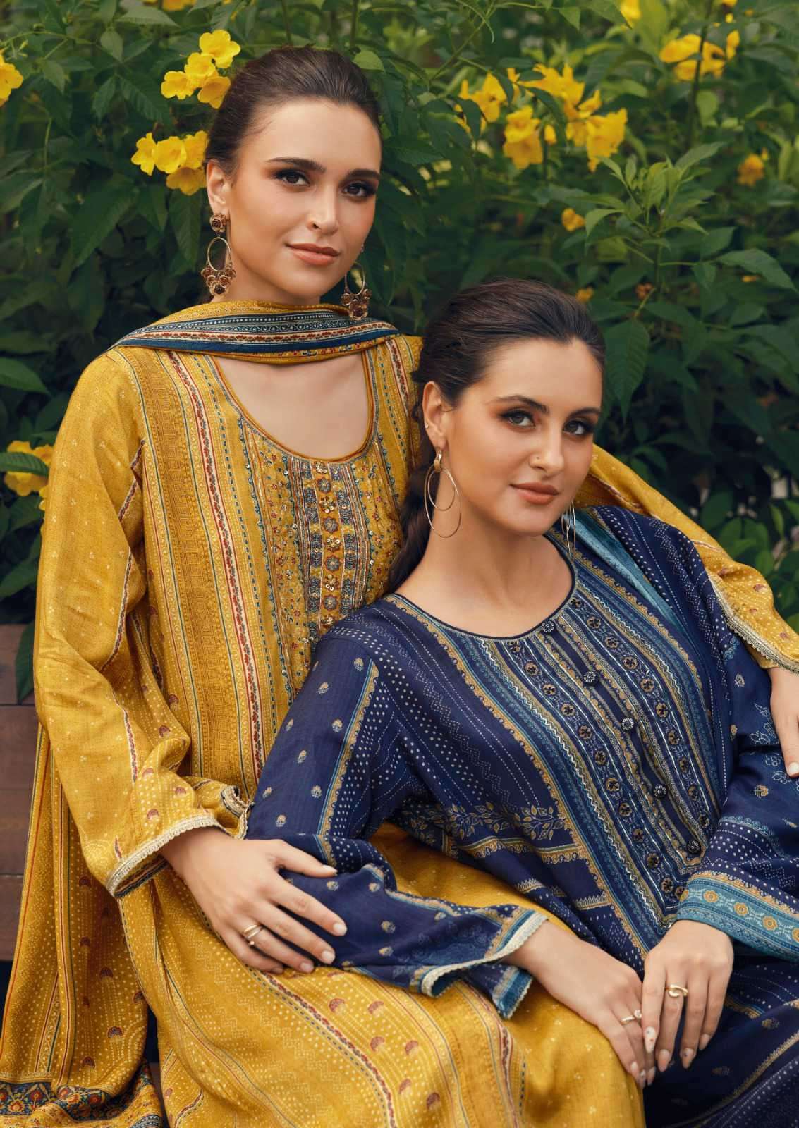 maaya by hermitage exclusive designer bemberg satin salwar kameez wholesale price surat