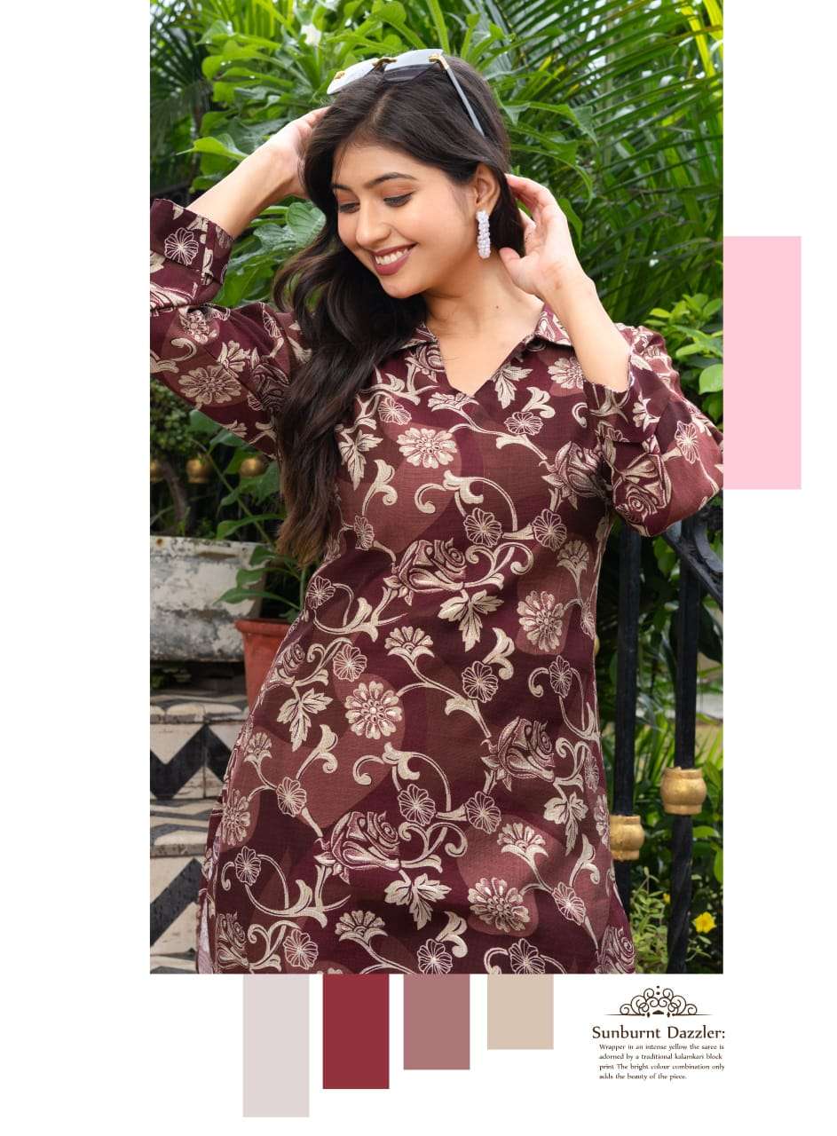 maitri vol-3 by mystic 9 3001-3008 series exclusvie designer vetican printed cord set wholesale price surat