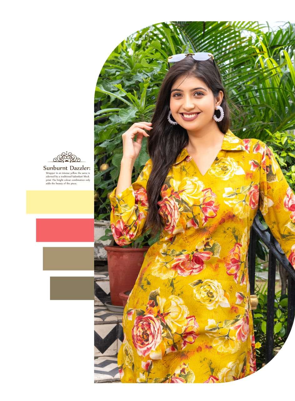 maitri vol-3 by mystic 9 3001-3008 series exclusvie designer vetican printed cord set wholesale price surat