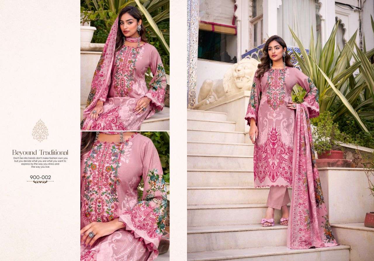  naira vol-117 by belliza designer colors cotton digital print with heavy embroidered salwar kameez wholesale price surat