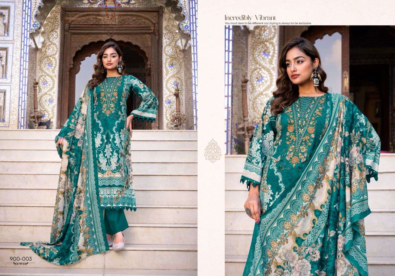  naira vol-117 by belliza designer colors cotton digital print with heavy embroidered salwar kameez wholesale price surat