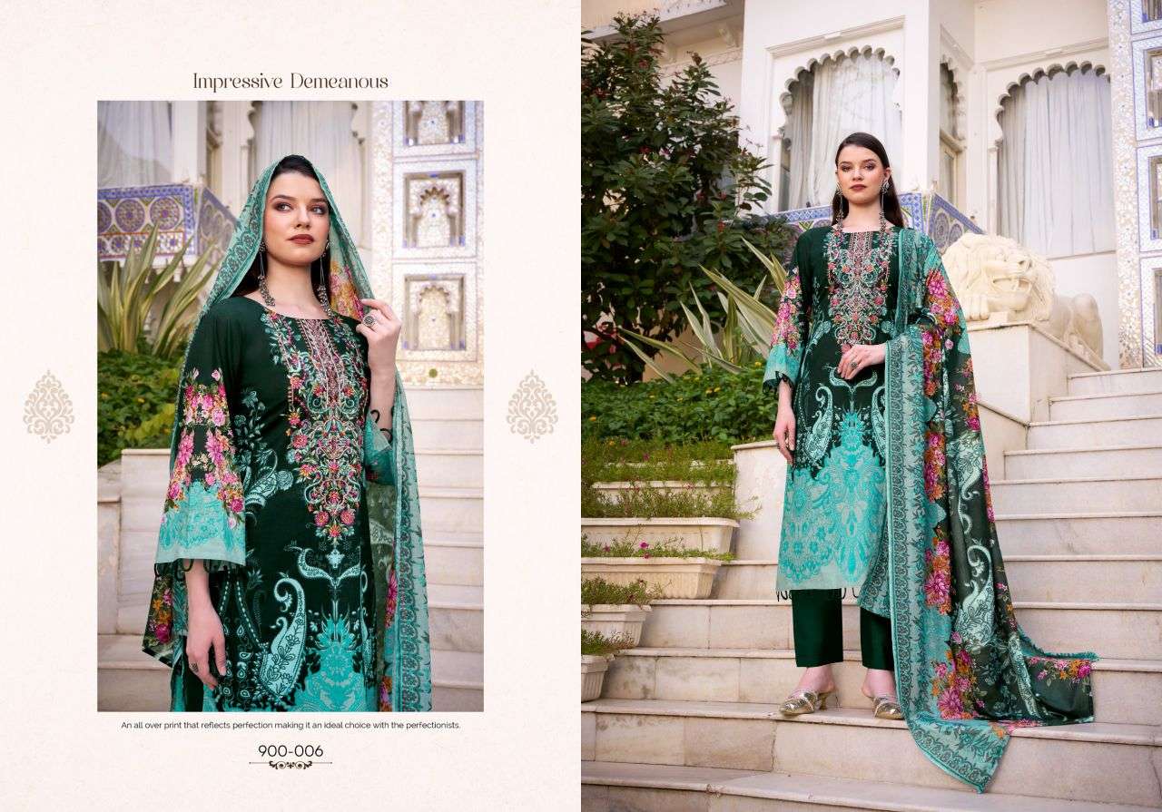  naira vol-117 by belliza designer colors cotton digital print with heavy embroidered salwar kameez wholesale price surat