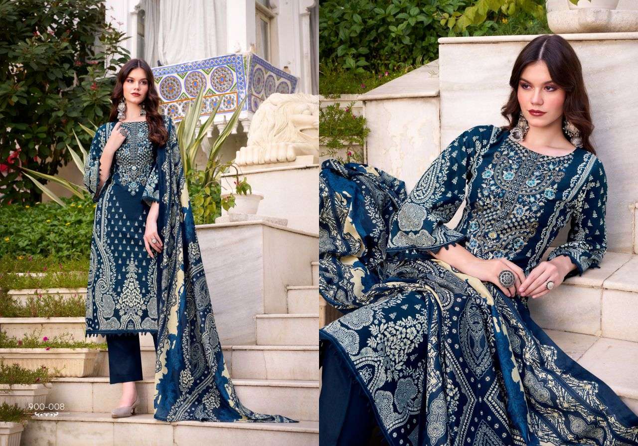  naira vol-117 by belliza designer colors cotton digital print with heavy embroidered salwar kameez wholesale price surat