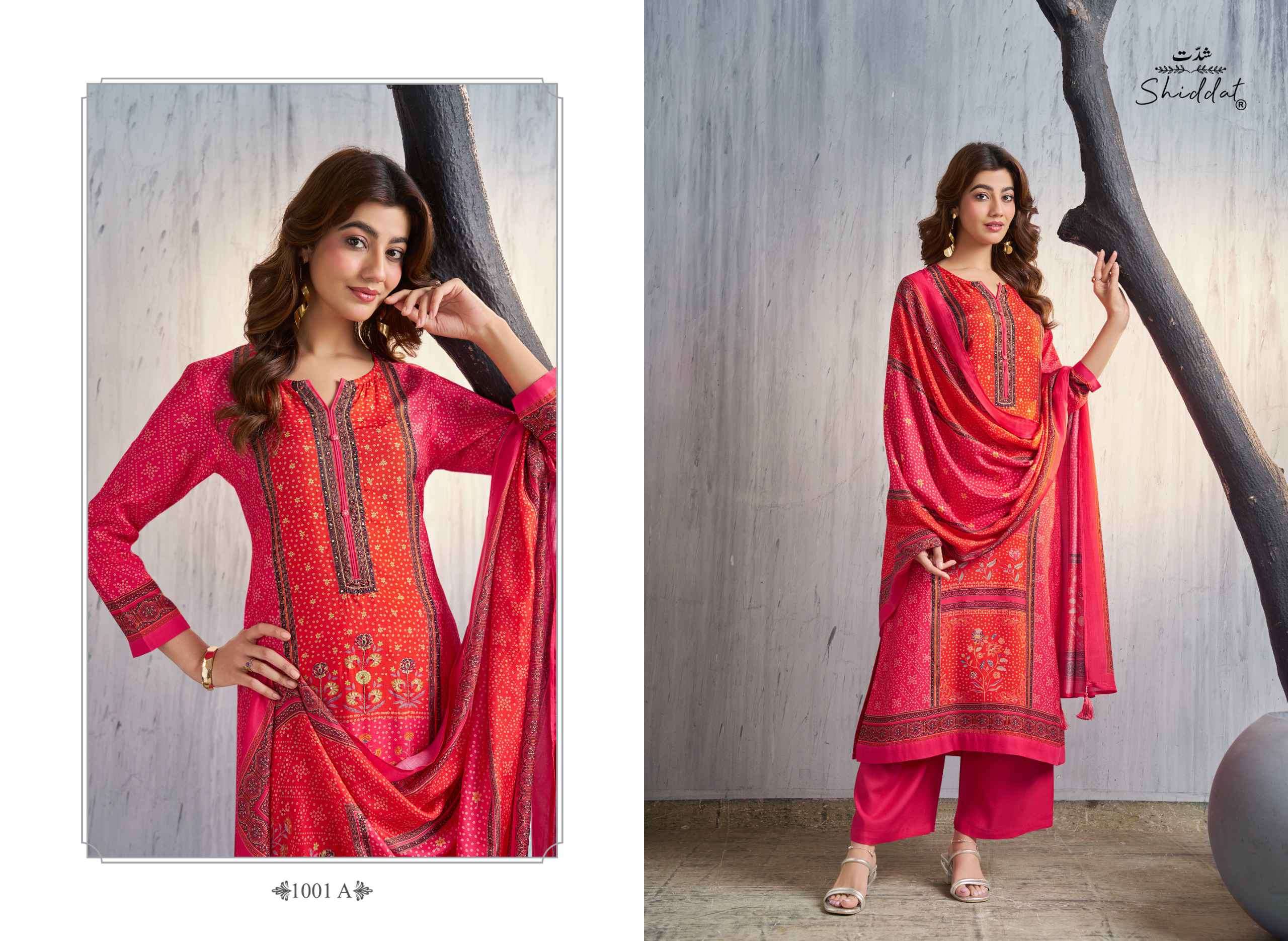 nivara 1001 by shiddat colors muslin with digital printed suit wholesale price surat