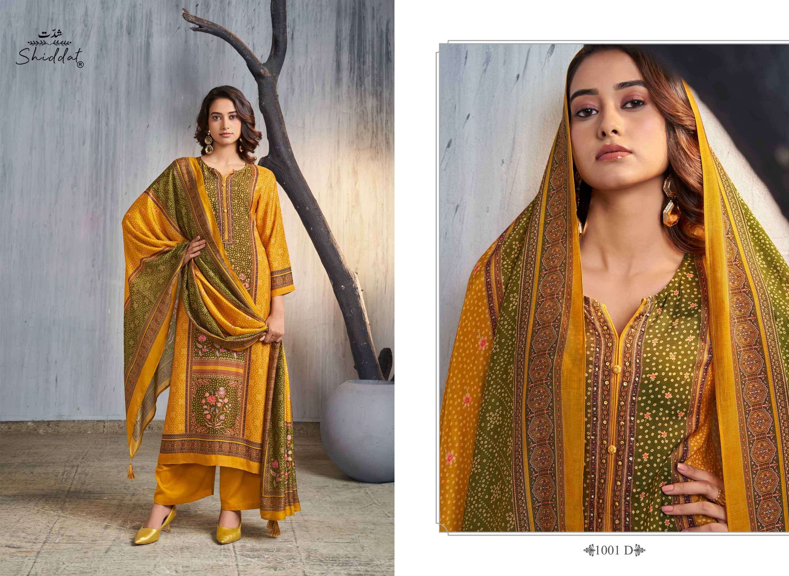 nivara 1001 by shiddat colors muslin with digital printed suit wholesale price surat