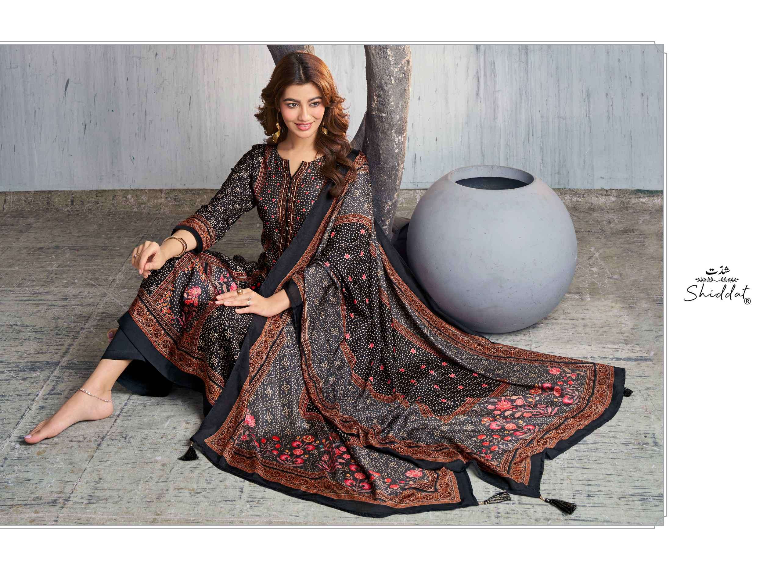 nivara 1001 by shiddat colors muslin with digital printed suit wholesale price surat