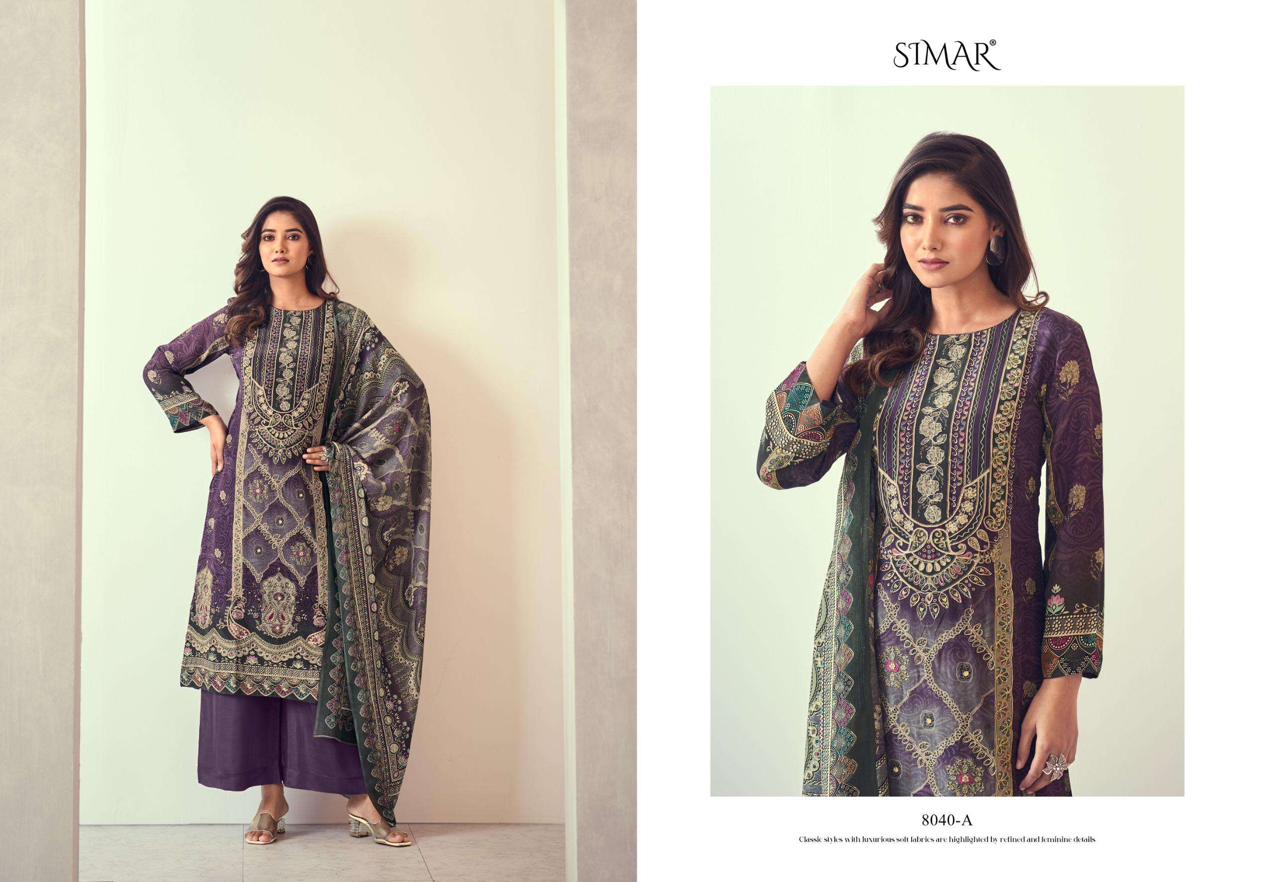 noorin by glossy 8041 colors casual wear fancy salwar kameez wholesale price surat