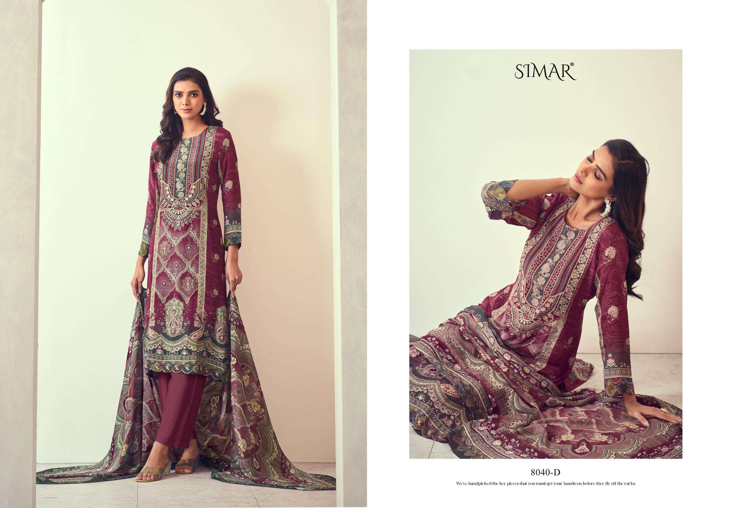 noorin by glossy 8041 colors casual wear fancy salwar kameez wholesale price surat