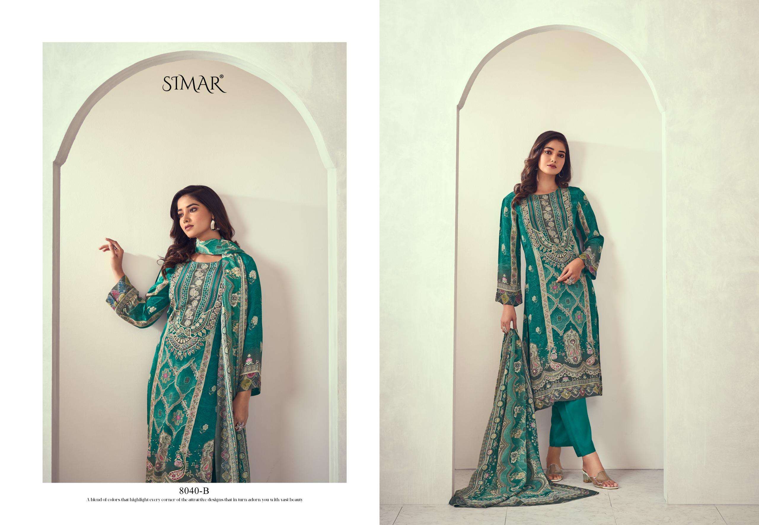 noorin by glossy 8041 colors casual wear fancy salwar kameez wholesale price surat