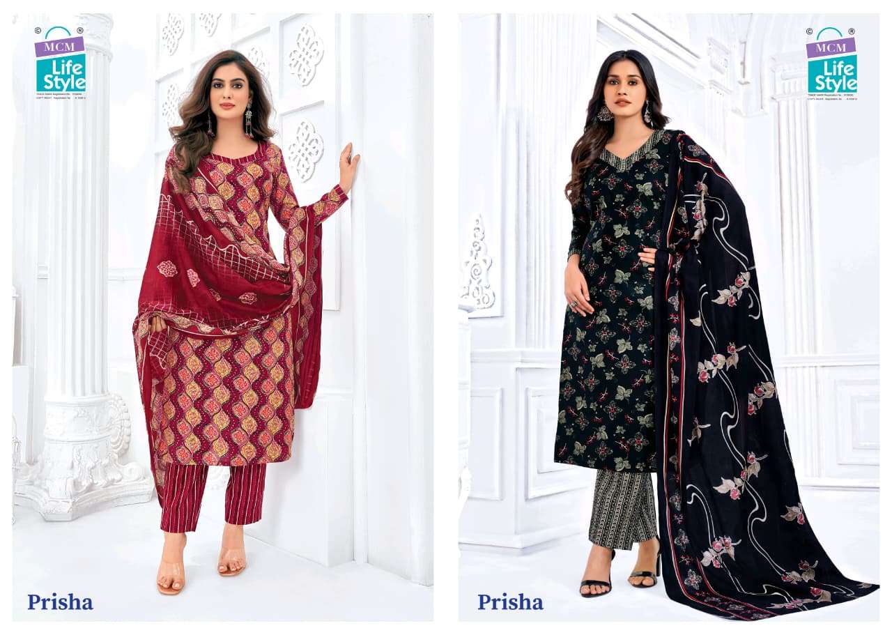 parisha vol-6 by mcm lifestyle colors cotton designer salwar kameez wholesaler surat
