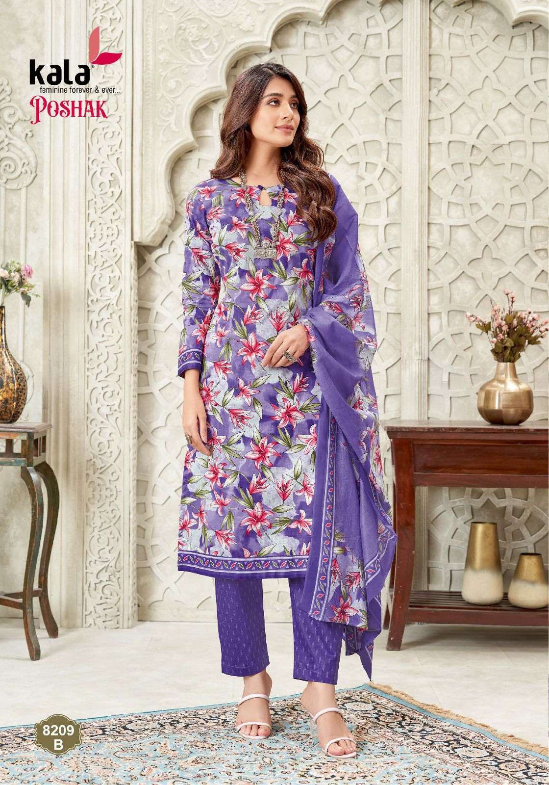 poshak vol-2 by tarika creation colors casual wear cotton salwar suit wholesaler surat