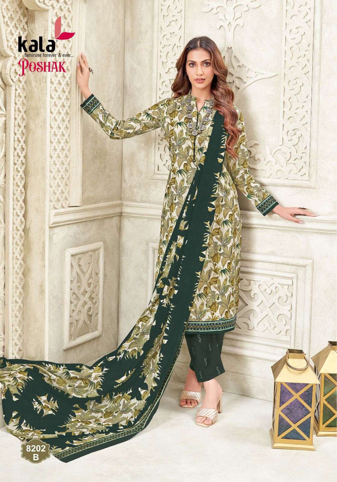 poshak vol-2 by tarika creation colors casual wear cotton salwar suit wholesaler surat